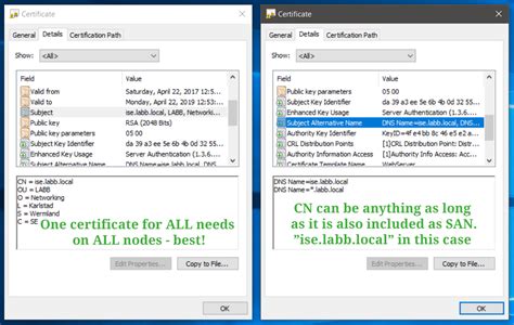 Cisco ise certificate